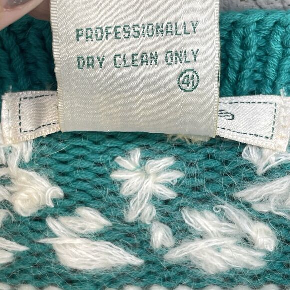 Vintage Keepsake Cardigan Sweater Women Small Eyelash Christmas Mohair Fair Isle - Picture 6 of 11